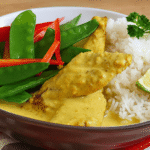 Reis mit Currysauce