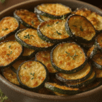 Zucchini-Chips mit Kräuterdip aus der Heißluftfritteuse
