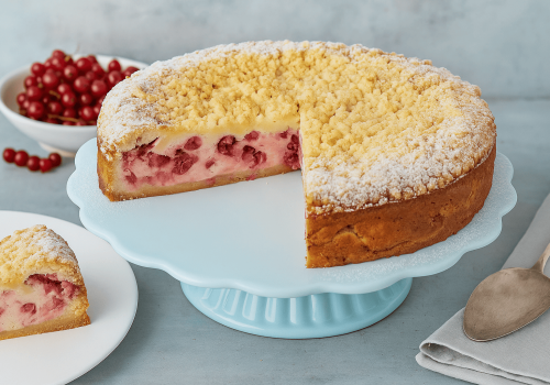 Johannisbeerkuchen mit Quark