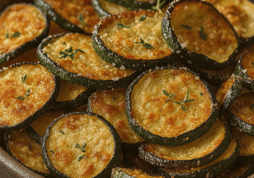 Zucchini-Chips mit Kräuterdip aus der Heißluftfritteuse